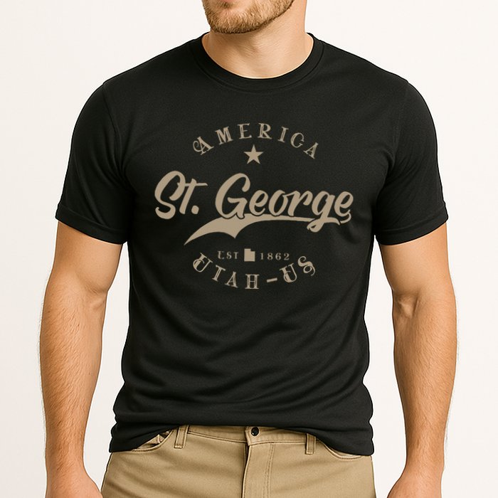 St. George Ut Utah Cooling Performance Crew T-Shirt