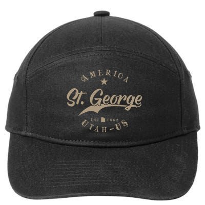 St. George Ut Utah 7-Panel Snapback Hat