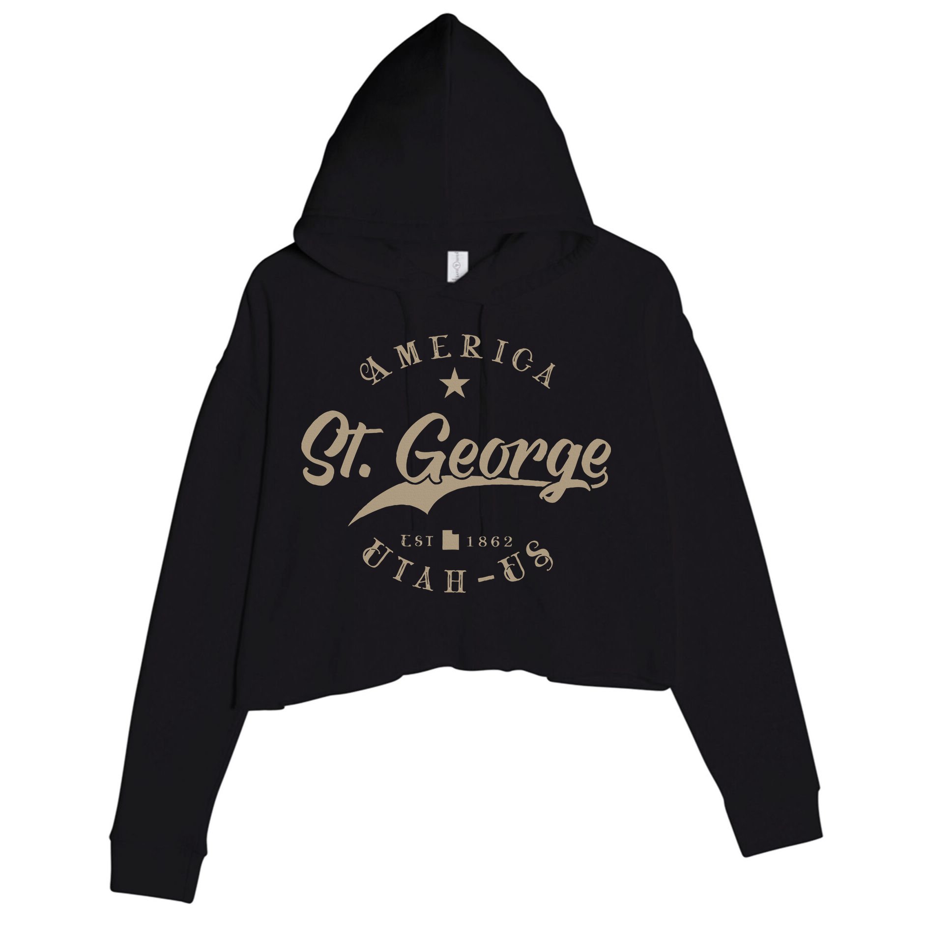 St. George Ut Utah Crop Fleece Hoodie