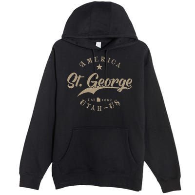 St. George Ut Utah Premium Pullover Hoodie