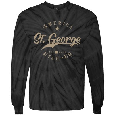 St. George Ut Utah Tie-Dye Long Sleeve Shirt