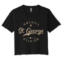 St. George Ut Utah Women's Crop Top Tee