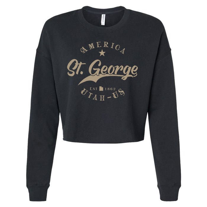 St. George Ut Utah Cropped Pullover Crew