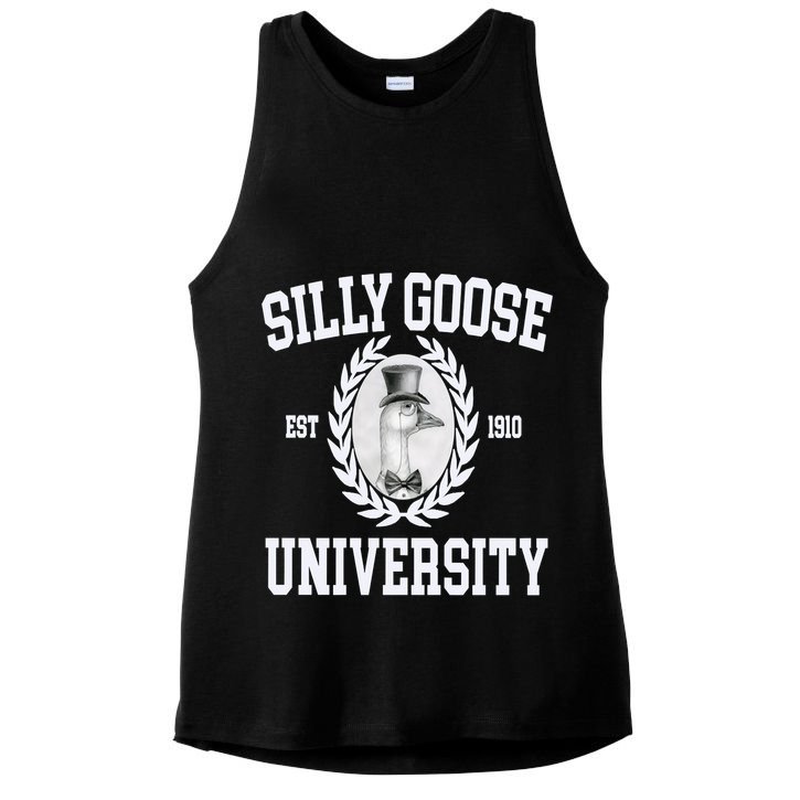 Silly Goose University Silly Goose Meme Costume Ladies PosiCharge Tri-Blend Wicking Tank