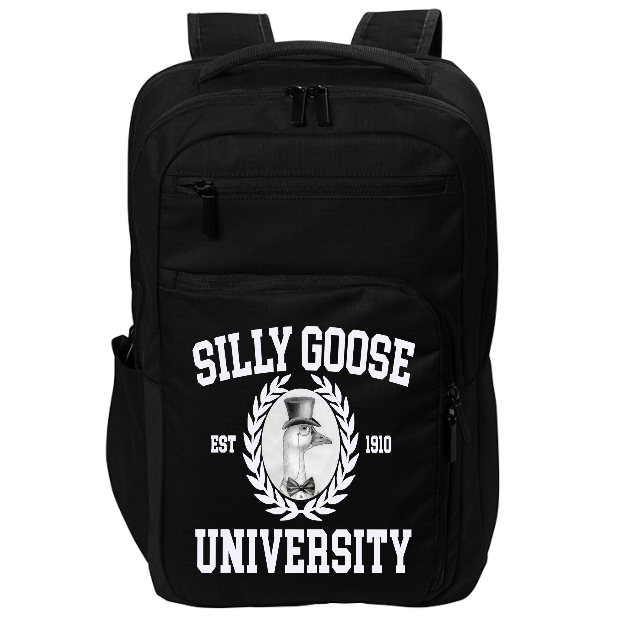 Silly Goose University Silly Goose Meme Costume Impact Tech Backpack