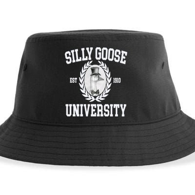 Silly Goose University Silly Goose Meme Costume Sustainable Bucket Hat