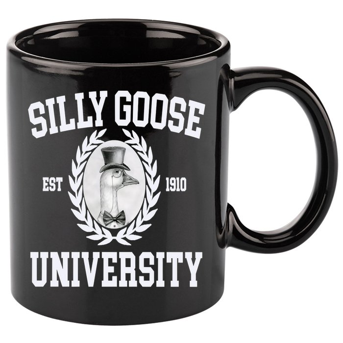 Silly Goose University Silly Goose Meme Costume 11oz C Handle Ceramic Mug