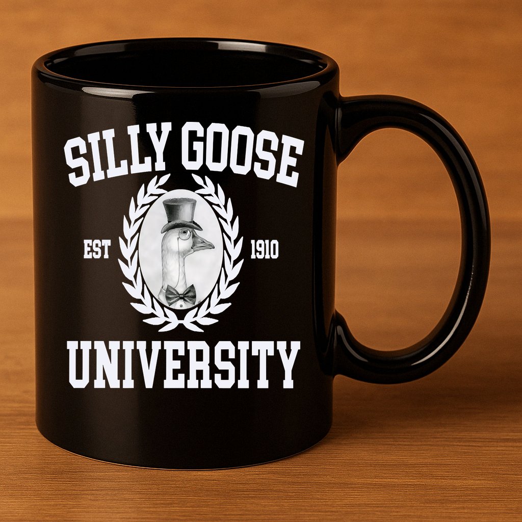 Silly Goose University Silly Goose Meme Costume 11oz C Handle Ceramic Mug