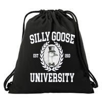 Silly Goose University Silly Goose Meme Costume Drawstring Bag