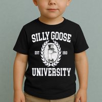 Silly Goose University Silly Goose Meme Costume Toddler T-Shirt