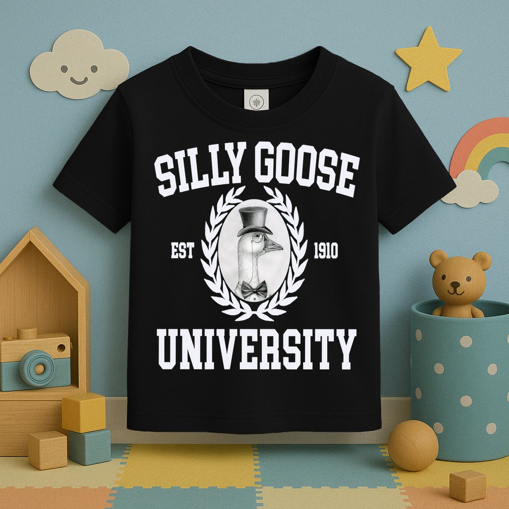 Silly Goose University Silly Goose Meme Costume Toddler T-Shirt