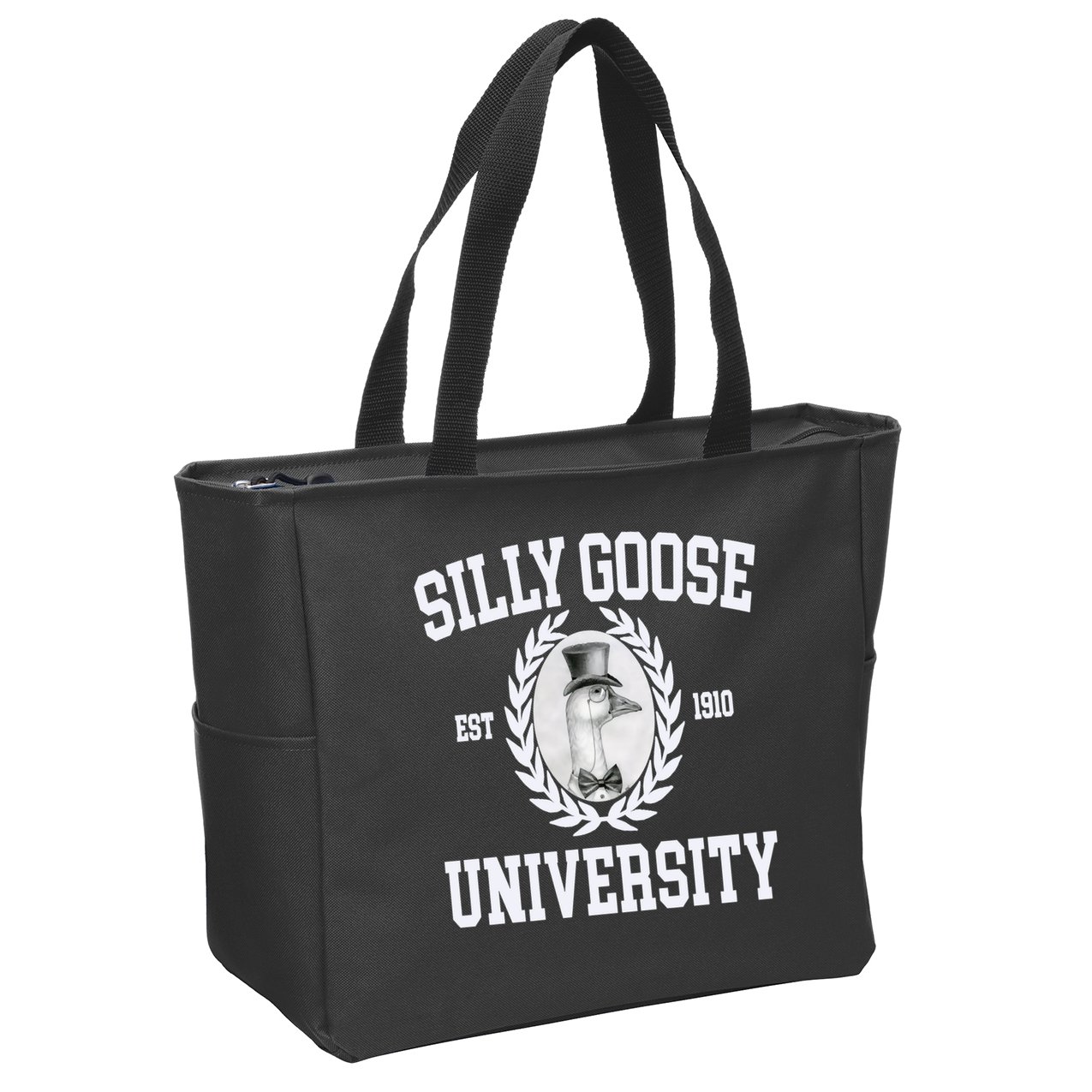 Silly Goose University Silly Goose Meme Costume Zip Tote Bag