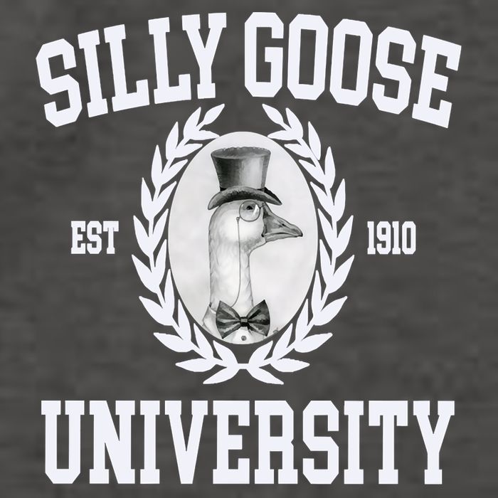 Silly Goose University Silly Goose Meme Costume Vector Backpack