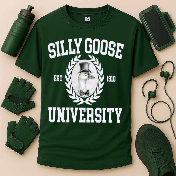 Silly Goose University Silly Goose Meme Costume Cooling Performance Crew T-Shirt