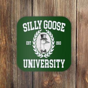 Silly Goose University Silly Goose Meme Costume Coaster