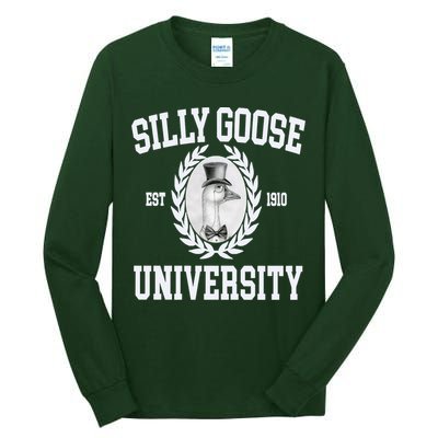 Silly Goose University Silly Goose Meme Costume Tall Long Sleeve T-Shirt