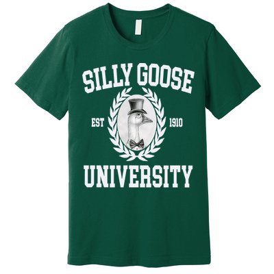 Silly Goose University Silly Goose Meme Costume Premium T-Shirt