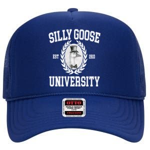 Silly Goose University Silly Goose Meme Costume High Crown Mesh Back Trucker Hat