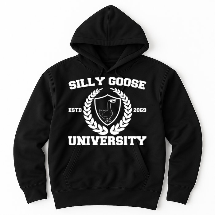 Silly Goose University Silly Goose Meme Funny Hoodie