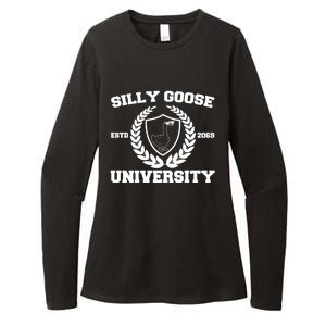 Silly Goose University Silly Goose Meme Funny Womens CVC Long Sleeve Shirt