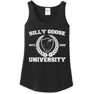 Silly Goose University Silly Goose Meme Funny Ladies Essential Tank