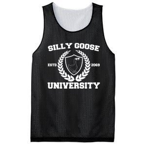 Silly Goose University Silly Goose Meme Funny Mesh Reversible Basketball Jersey Tank