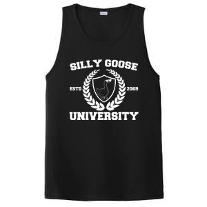 Silly Goose University Silly Goose Meme Funny PosiCharge Competitor Tank