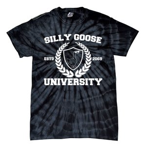 Silly Goose University Silly Goose Meme Funny Tie-Dye T-Shirt