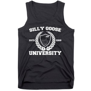 Silly Goose University Silly Goose Meme Funny Tank Top