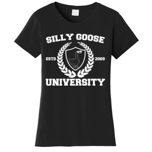 Silly Goose University Silly Goose Meme Funny Women's T-Shirt