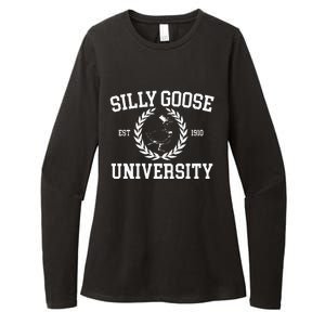 Silly Goose University Silly Goose Meme Costume Womens CVC Long Sleeve Shirt