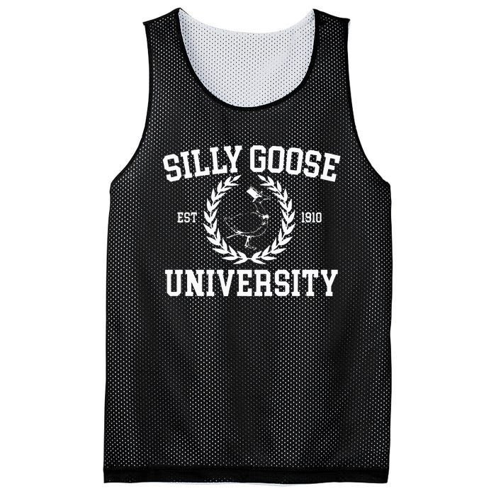 Silly Goose University Silly Goose Meme Costume Mesh Reversible Basketball Jersey Tank