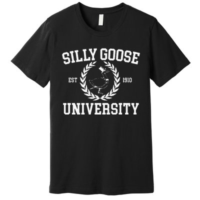 Silly Goose University Silly Goose Meme Costume Premium T-Shirt