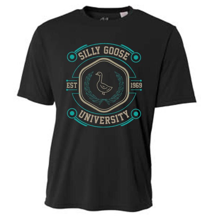 Silly Goose University Silly Goose Meme Cooling Performance Crew T-Shirt