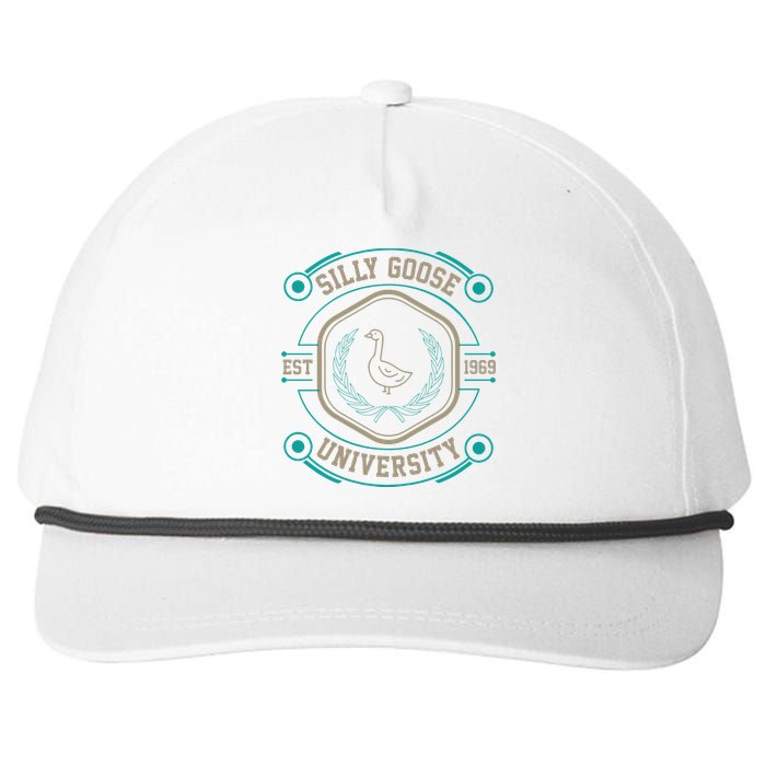 Silly Goose University Silly Goose Meme Snapback Five-Panel Rope Hat