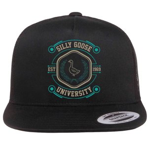 Silly Goose University Silly Goose Meme Flat Bill Trucker Hat