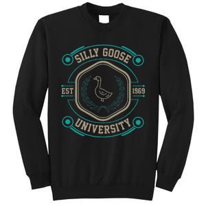 Silly Goose University Silly Goose Meme Tall Sweatshirt