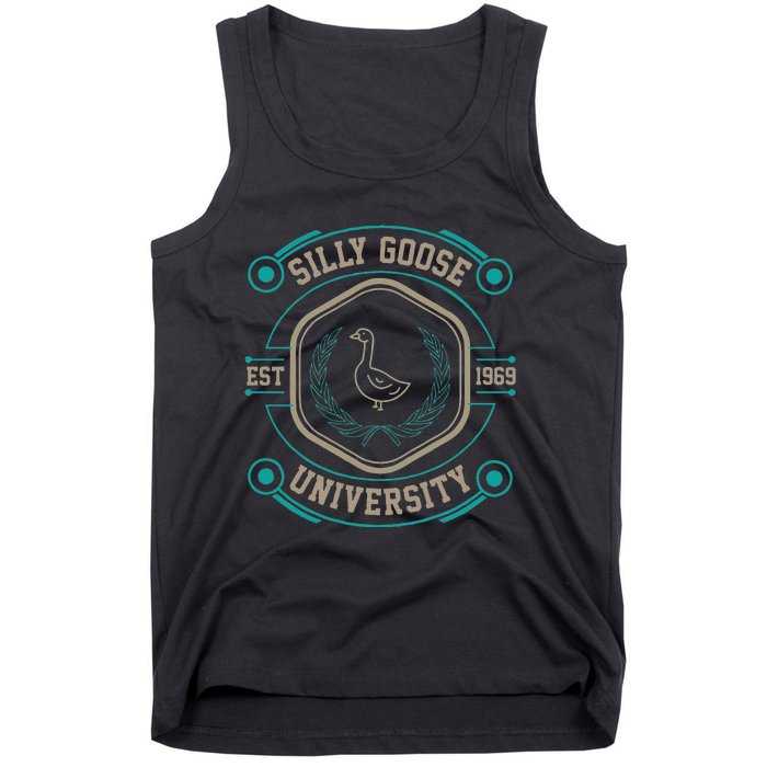 Silly Goose University Silly Goose Meme Tank Top