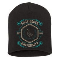 Silly Goose University Silly Goose Meme Short Acrylic Beanie