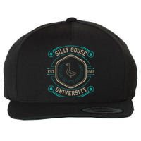 Silly Goose University Silly Goose Meme Wool Snapback Cap