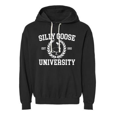 Silly Goose University Silly Goose Meme Garment-Dyed Fleece Hoodie