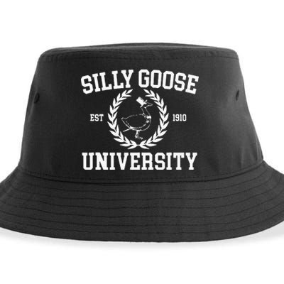 Silly Goose University Silly Goose Meme Sustainable Bucket Hat