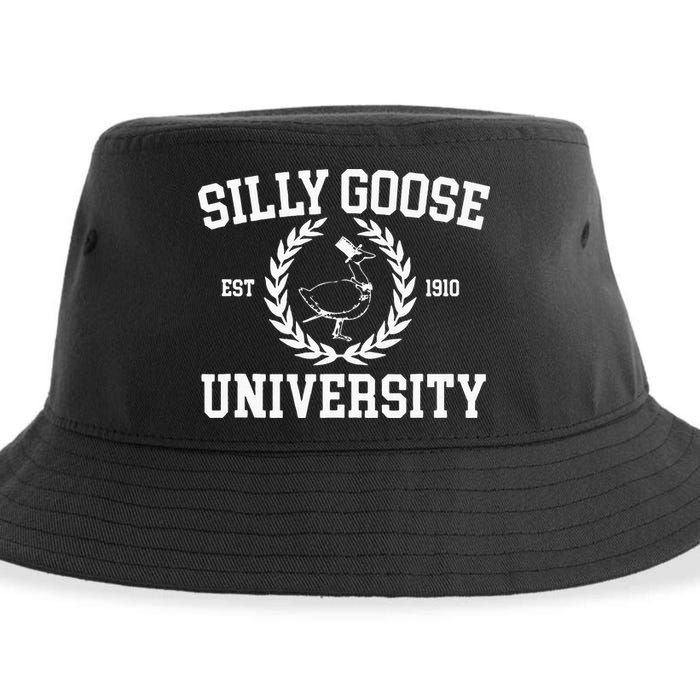 Silly Goose University Silly Goose Meme Sustainable Bucket Hat