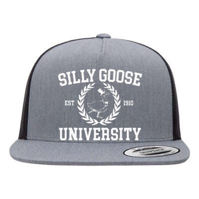 Silly Goose University Silly Goose Meme Flat Bill Trucker Hat