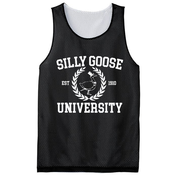 Silly Goose University Silly Goose Meme Mesh Reversible Basketball Jersey Tank