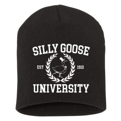 Silly Goose University Silly Goose Meme Short Acrylic Beanie