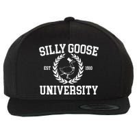 Silly Goose University Silly Goose Meme Wool Snapback Cap