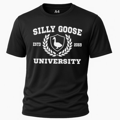 Silly Goose University Funny Meme School Bird Sweatshirt Performance Shirt