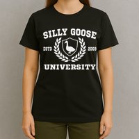 Silly Goose University Funny Meme School Bird Sweatshirt T-Shirt