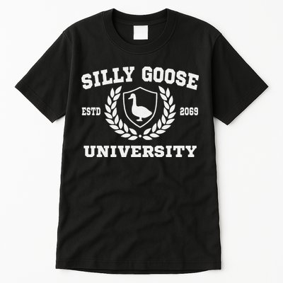 Silly Goose University Funny Meme School Bird Sweatshirt Tall T-Shirt